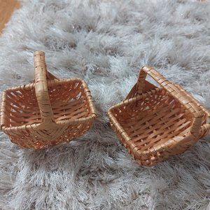 Mini Baskets For Easter Or Any Gift or Holiday Decorating Ideas  Bundle of 2
